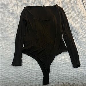 Black Long Sleeve Bodysuit